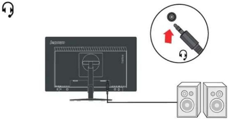 LENOVO ThinkVision T2424p - Connexion et mise en marche de votre moniteur - 8