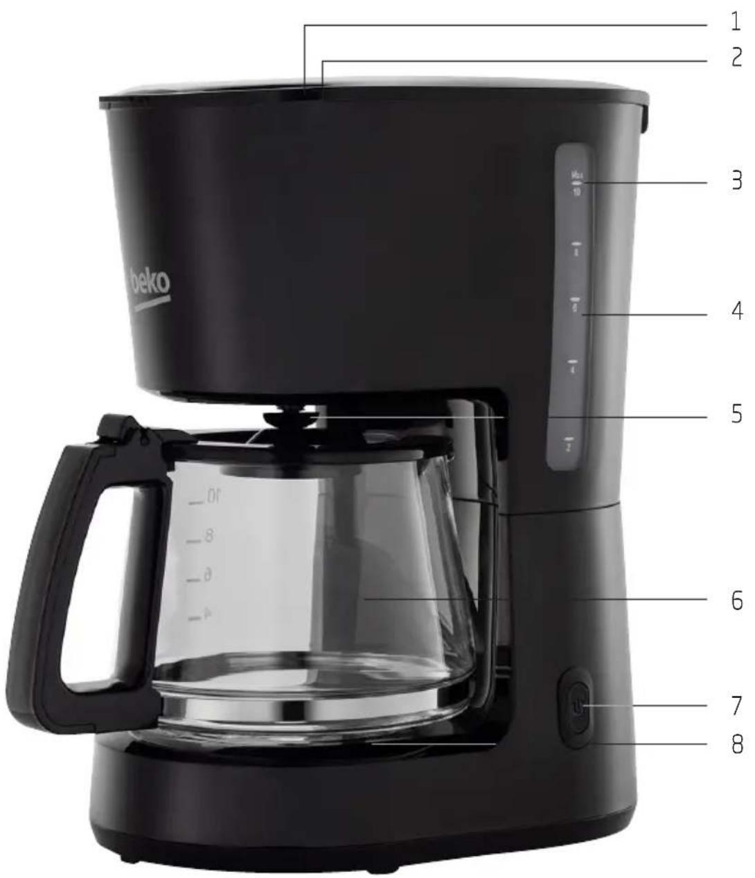 beko 1 2 3 4 5 6 7 8