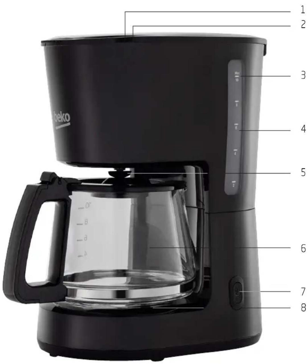 Beko 1 2 3 4 5 6 7 8