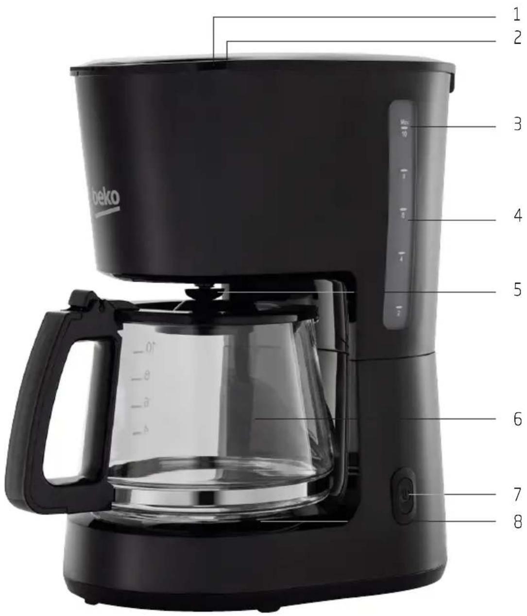 Beko 1 2 3 4 5 6 7 8