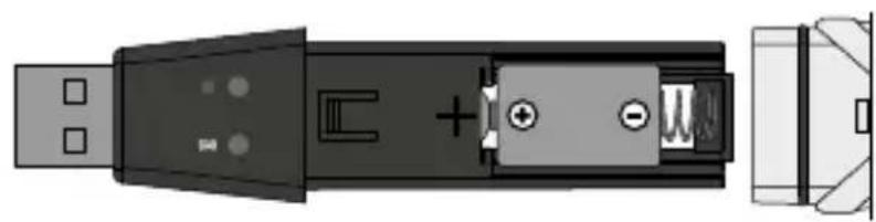 Laserliner ClimaData Stick - Installation de la pile - 2