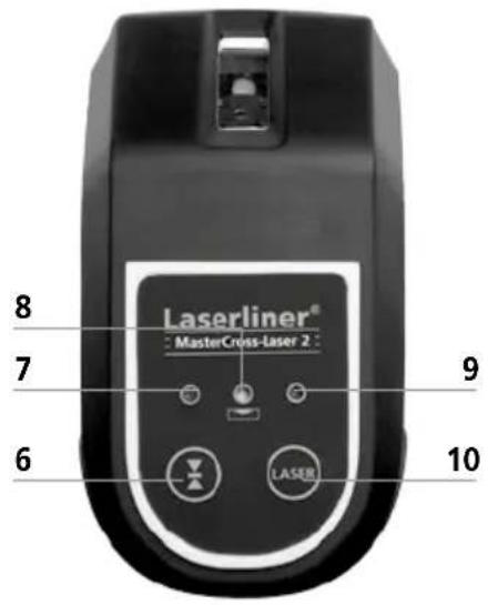 8 7 6 9 10 Laserliner® MasterCross-Laser 2