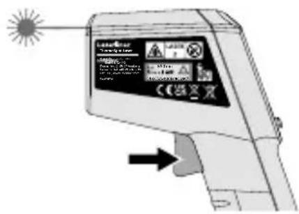 Laserliner ThermoSpot Laser - Dauermessung / Hold - 1