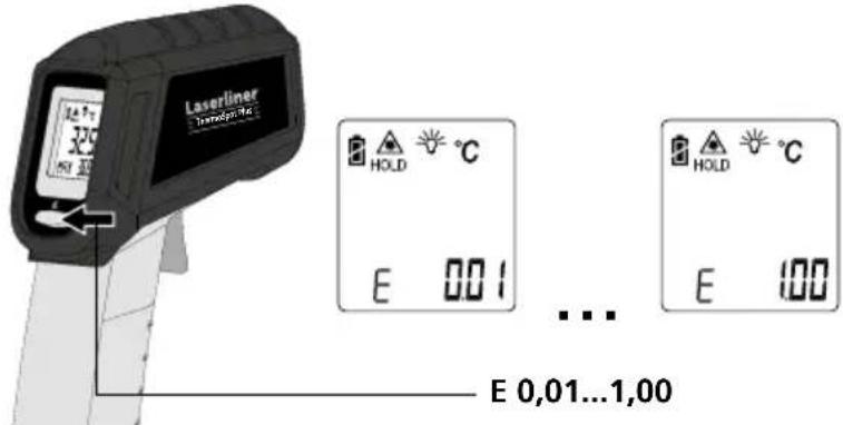 Laserliner ThermoSpot Plus - Grado di emissione sconosciuto: - 1
