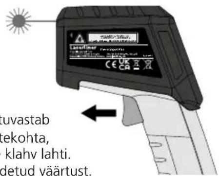 Laserliner ThermoSpot Plus - Pidevmõõtmine / Hold - 2