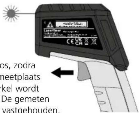 Laserliner ThermoSpot Plus - Constante meting / Hold - 2