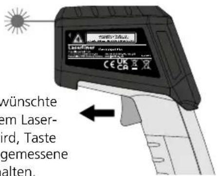 Laserliner ThermoSpot Plus - Dauermessung / Hold - 2