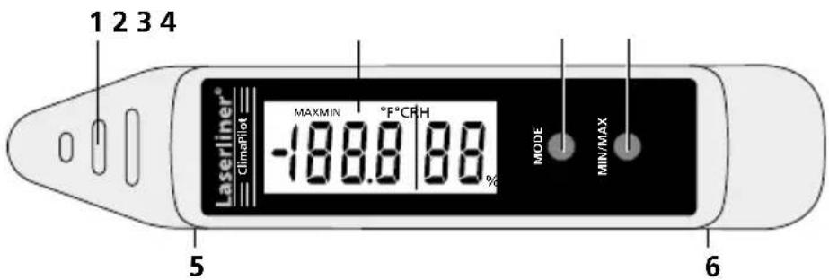 Laserliner ClimaPilot - Toiminnot ja käyttö - 1