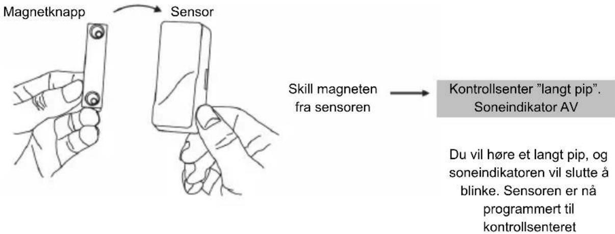 KONIG SECALARM210 - Synkronisering av dør-/vindus sensor(er) til kontrollsenteret: - 3