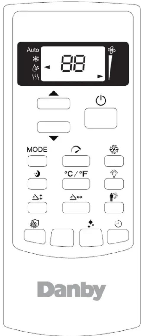 DANBY DAS220GAHWDB - Fonctionnement avec la télécommande - 1