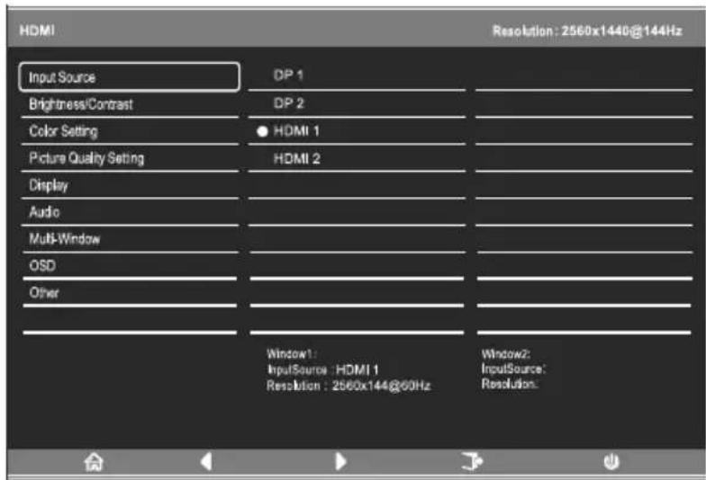 LC-Power M32QHD165C - Menú OSD - 2