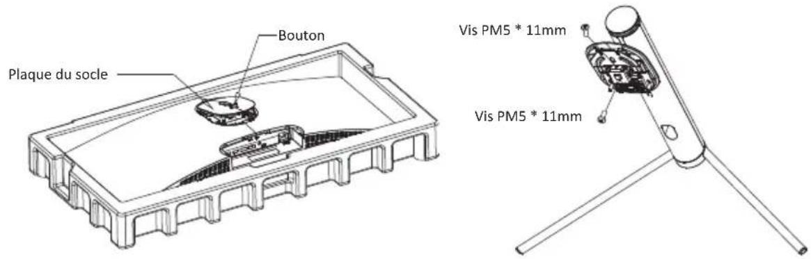 LC-Power M34UWQHD144CV2 - Installation du socle - 2