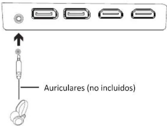 LC-Power M34UWQHD144C - Conectar los auriculares - 1
