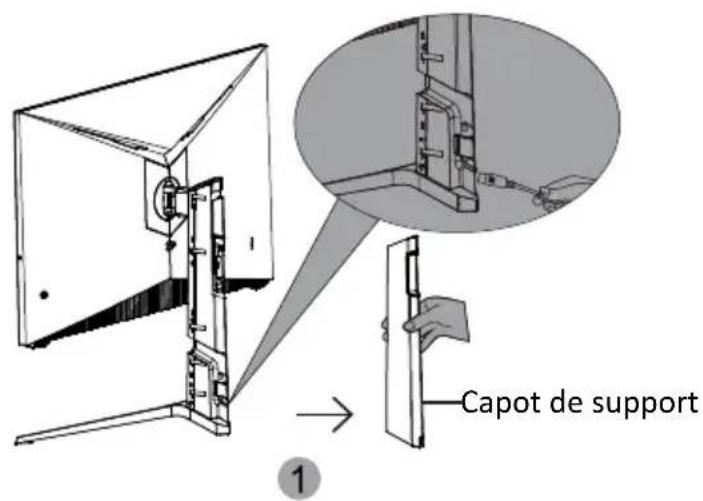 LC-Power M27QHD165 - Gestion des câbles - 2