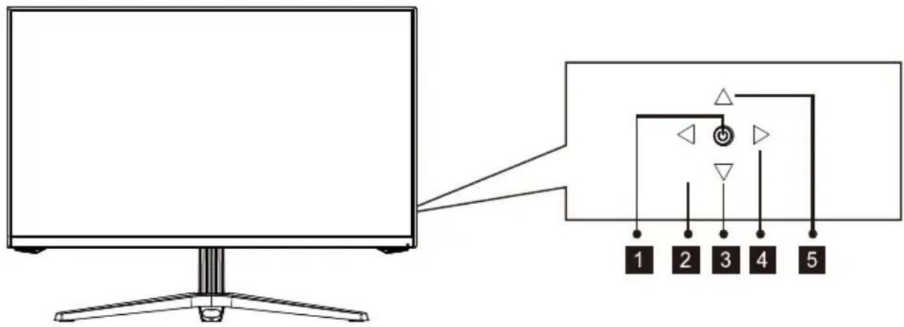 LC-Power M27QHD165 - - Botones del monitor - 1
