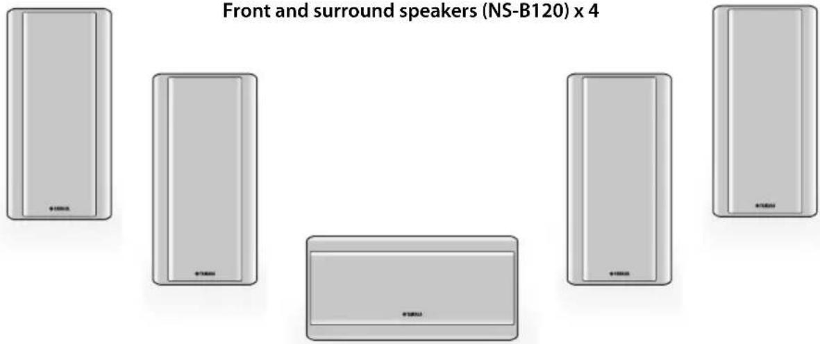 YAMAHA NSPB120 - Package contents - 1