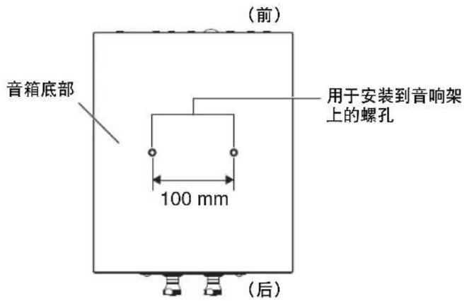 YAMAHA NS3000 - 在使用可选购的 Yamaha 音响架 (SPS-3000) 时 - 1