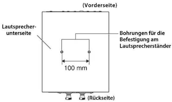 YAMAHA NS3000 - Bei Einsatz des optionalen Yamaha-Lautsprecherständers (SPS-3000) - 1