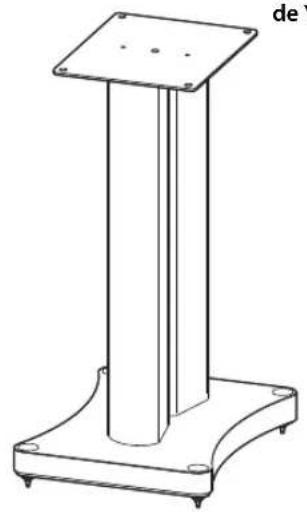 YAMAHA NS3000 - Si se utiliza el pedestal para altavoz opcional de Yamaha (SPS-3000) - 2