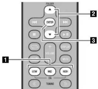 YAMAHA TSXB232 - ADJUSTING THE TONE (remote control only) - 1
