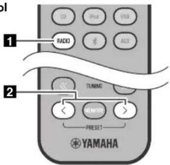 YAMAHA TSXB232 - Selecting preset FM stations - 2