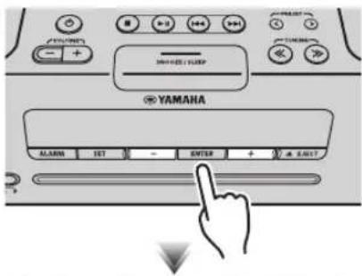YAMAHA TSXB232 - ◆ Einstellen der Weckzeit und des Weckertyps - 3