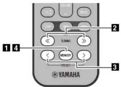 YAMAHA TSXB232 - ◆ Deleting a stored preset - 1