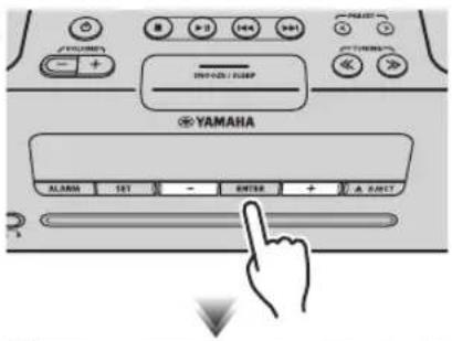 YAMAHA TSXB232 - ◆ Ställ in tidpunkt och typ av alarm - 3