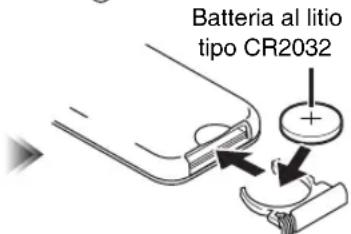 YAMAHA TSXB232 - ◆ Sostituzione della batteria del telecomando - 2