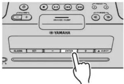 YAMAHA TSXB232 - ◆ De wektijd en wekkertype instellen - 4