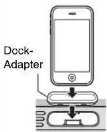 YAMAHA TSXB232 - ◆ Einsetzen des iPods in das iPod-Dock - 1