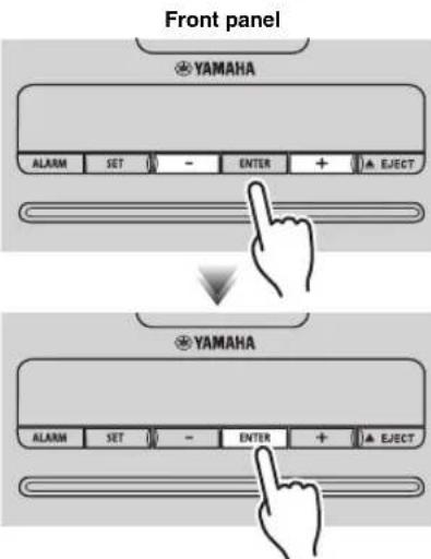 YAMAHA TSXB232 - ADJUSTING THE CLOCK - 2