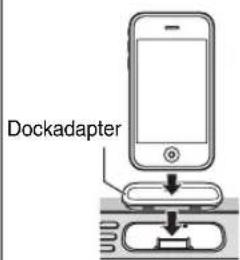 YAMAHA TSXB232 - ◆ Uw iPod in het iPod-dock plaatsen - 1
