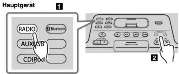 YAMAHA TSXB232 - Aufrufen von FM-Festsendern - 1