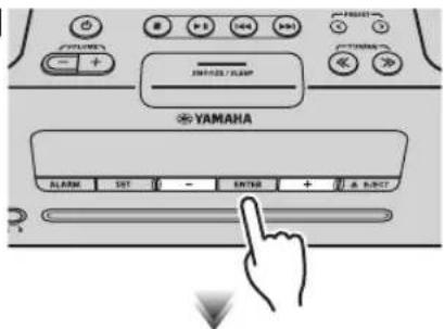 YAMAHA TSXB232 - Настройка времени и типа сигнала будильника - 3