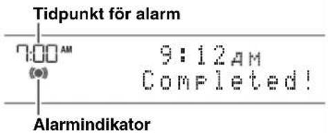 YAMAHA TSXB232 - ◆ Ställ in tidpunkt och typ av alarm - 5