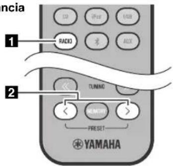 YAMAHA TSXB232 - Selección de emisoras FM presintonizadas - 2
