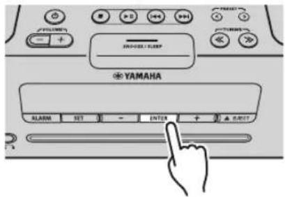 YAMAHA TSXB232 - ◆ Ställ in tidpunkt och typ av alarm - 4