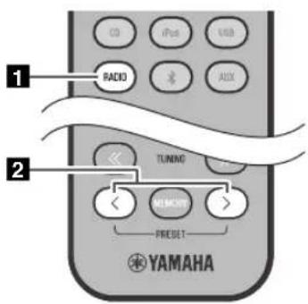 YAMAHA TSXB232 - Selezione di stazioni FM preselezionate - 2