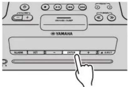 YAMAHA TSXB232 - ◆ Ajuste de la hora y del tipo de alarma - 4
