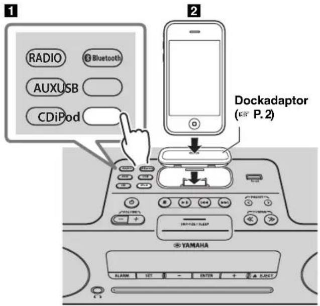 YAMAHA TSXB232 - Muziek van uw iPod afspelen - 1