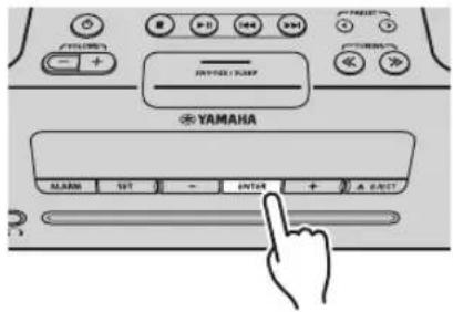 YAMAHA TSXB232 - ◆ Impostare l'ora e il tipo di sveglia - 4