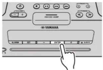 YAMAHA TSXB232 - Настройка времени и типа сигнала будильника - 4