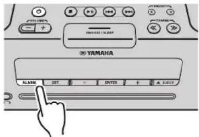 YAMAHA TSXB232 - ◆ Stänga av alarmet - 1