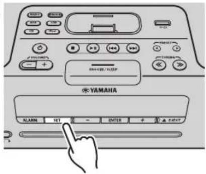 YAMAHA TSXB232 - ◆ De wektijd en wekkertype instellen - 2
