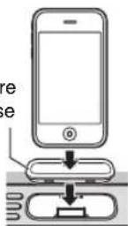 YAMAHA TSXB232 - ◆ Collocare l’iPod nell’apposita base - 1