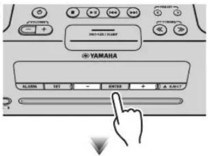 YAMAHA TSXB232 - ◆ Ajuste de la hora y del tipo de alarma - 3