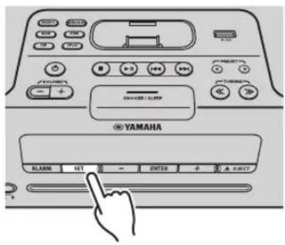 YAMAHA TSXB232 - ◆ Impostare l'ora e il tipo di sveglia - 2