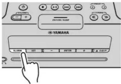YAMAHA TSXB232 - ◆ De wekker in-/uitschakelen - 1
