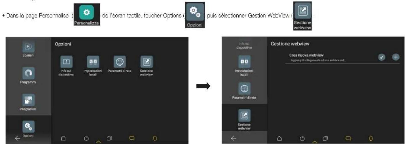 Vimar 01712.1 - Configuration d'une WebView - 1